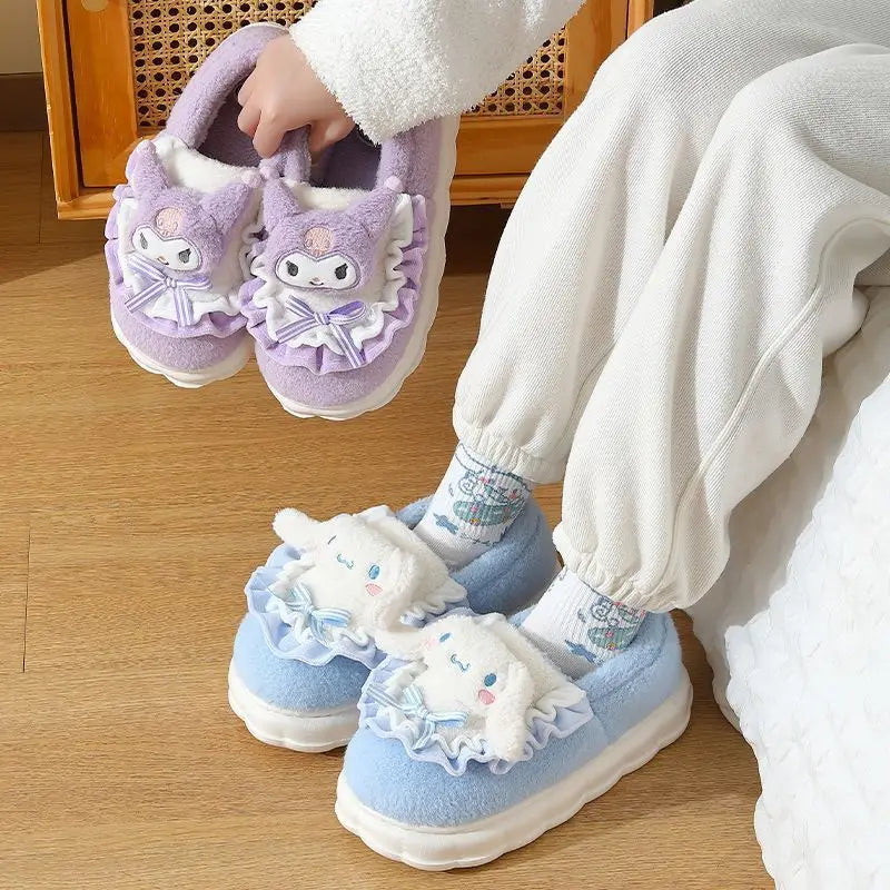 Sanrio Pompompurin, Hello Kitty, & Kuromi Winter Cotton Slippers - Image 2