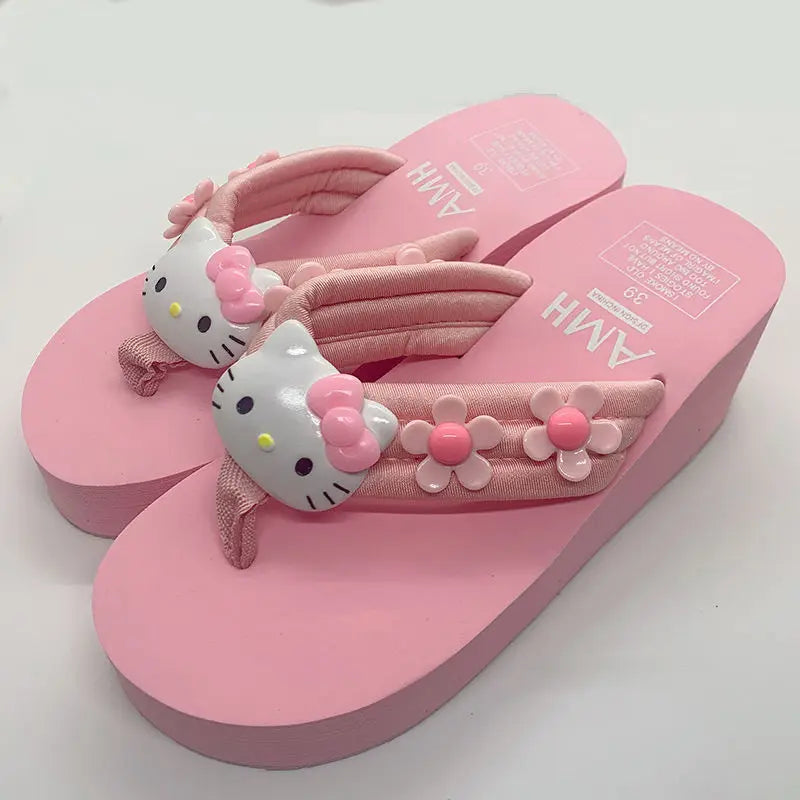 Sanrio Hello Kitty & Melody Trendy Flip Flops - Image 7