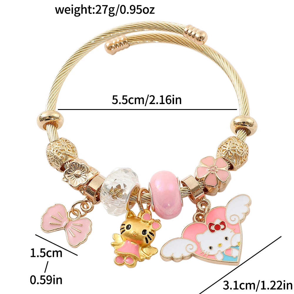 Sanrio Angel Hello Kitty Charms Bracelet - Image 2