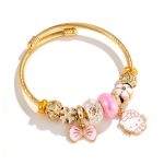Sanrio Cute Hello Kitty Bowknot Charm Bracelet