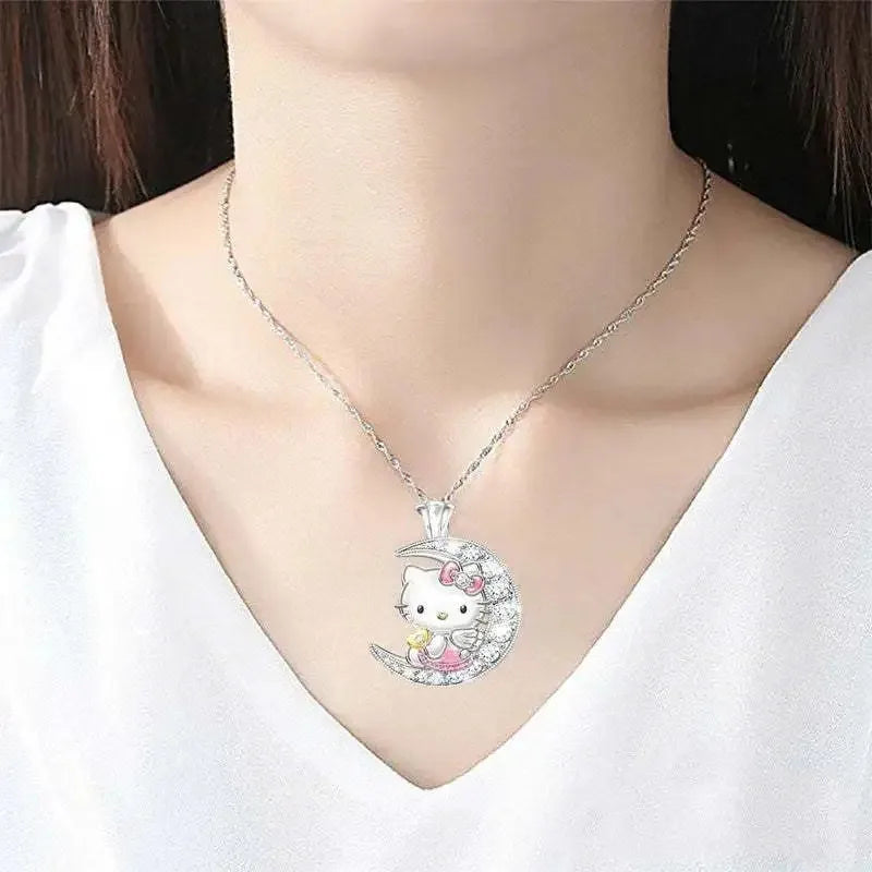 New Kawaii Hello Kitty Children’s Pendant Necklace - Image 4