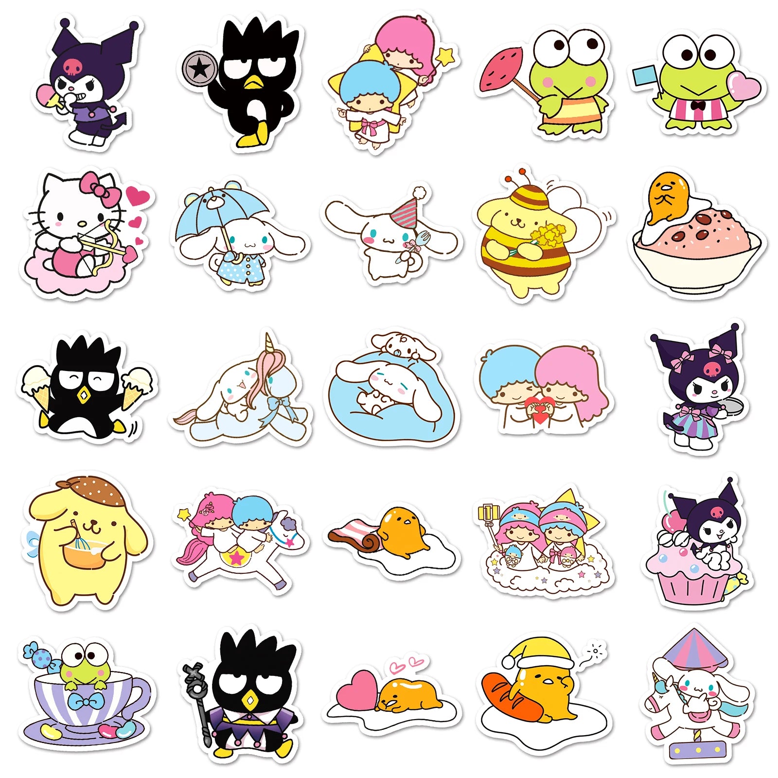 50 Piece MINISO Funny Cute Sanrio Family Stickers - Image 3