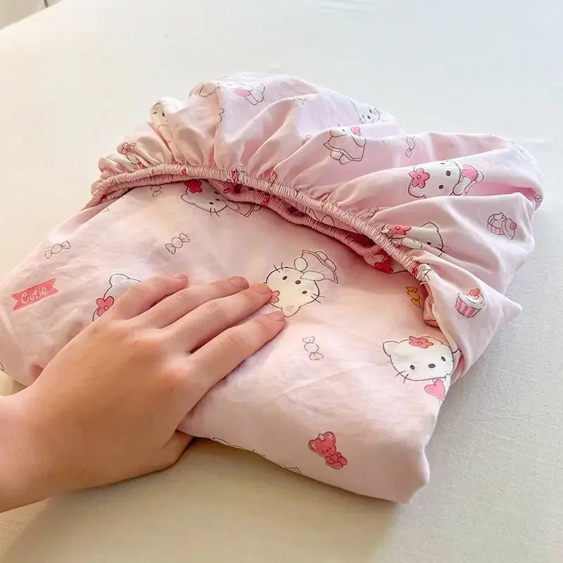 Sanrio Hello Kitty Washed Cotton Bed Cover & Pillow Cover Set - Image 6