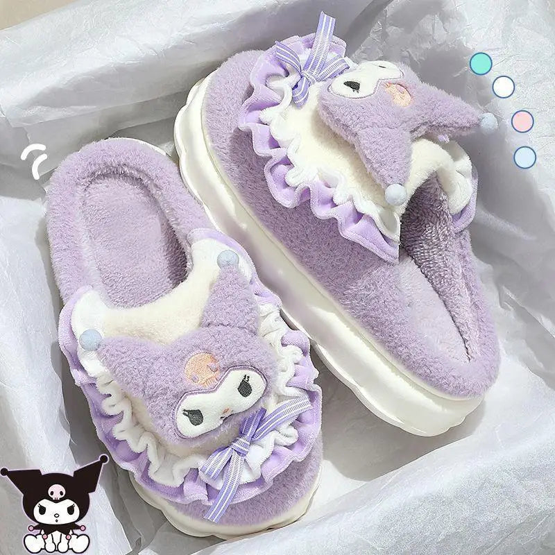 Sanrio Pompompurin, Hello Kitty, & Kuromi Winter Cotton Slippers - Image 4
