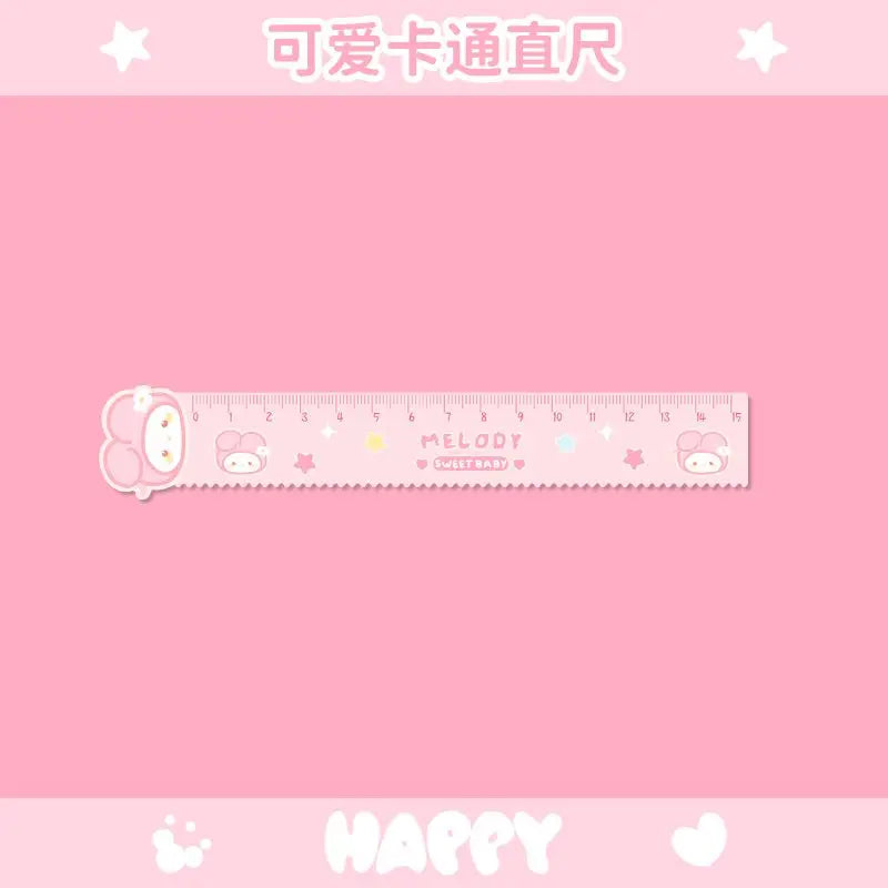 Sanrio Kuromi & Hello Kitty Multifunctional Acrylic Wave Ruler - Image 6