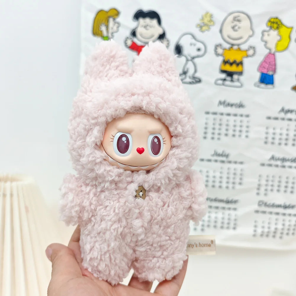 Cute Doll Clothes Onesie for 17cm Labubu V1 & V2 & Melody Mini Dolls - Image 8