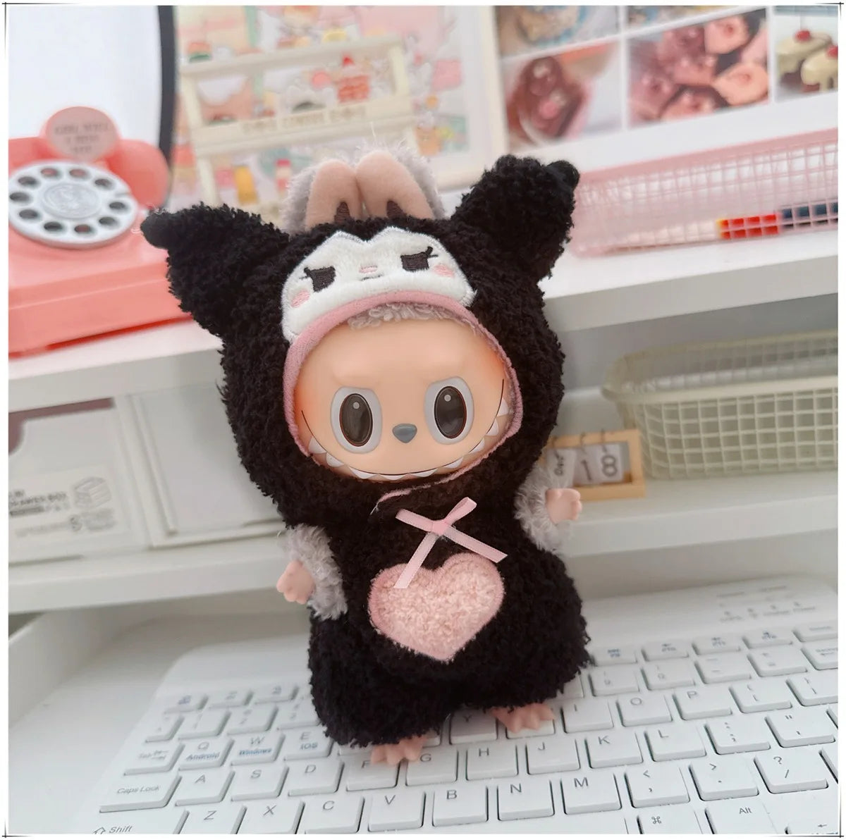Cute Doll Clothes Onesie for 17cm Labubu V1 & V2 & Melody Mini Dolls - Image 11