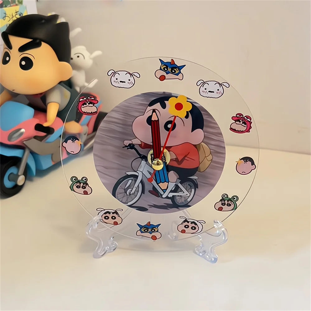 Kawaii Anime Crayon Shin-Chan Acrylic Clock - Image 3