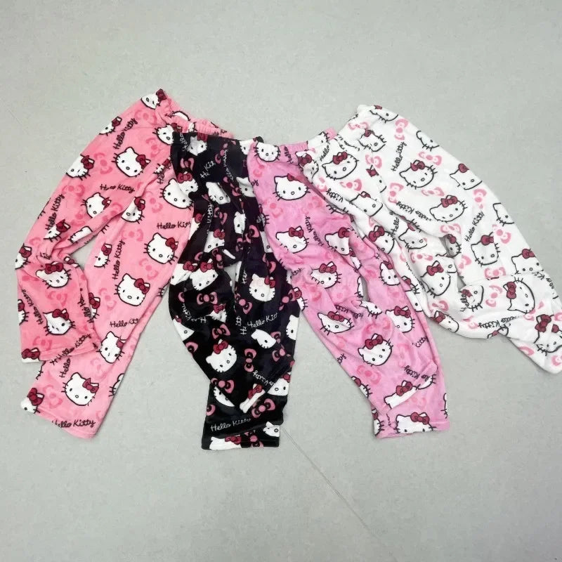 2025 Sanrio Hello Kitty Halloween Flannel Pajama Trousers - Image 6