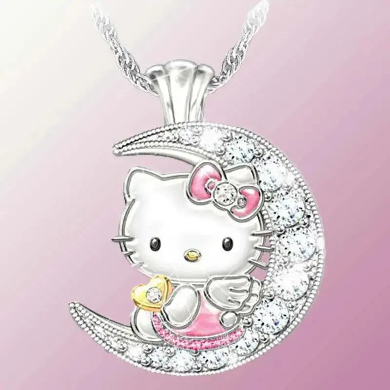 New Kawaii Hello Kitty Children’s Pendant Necklace - Image 2