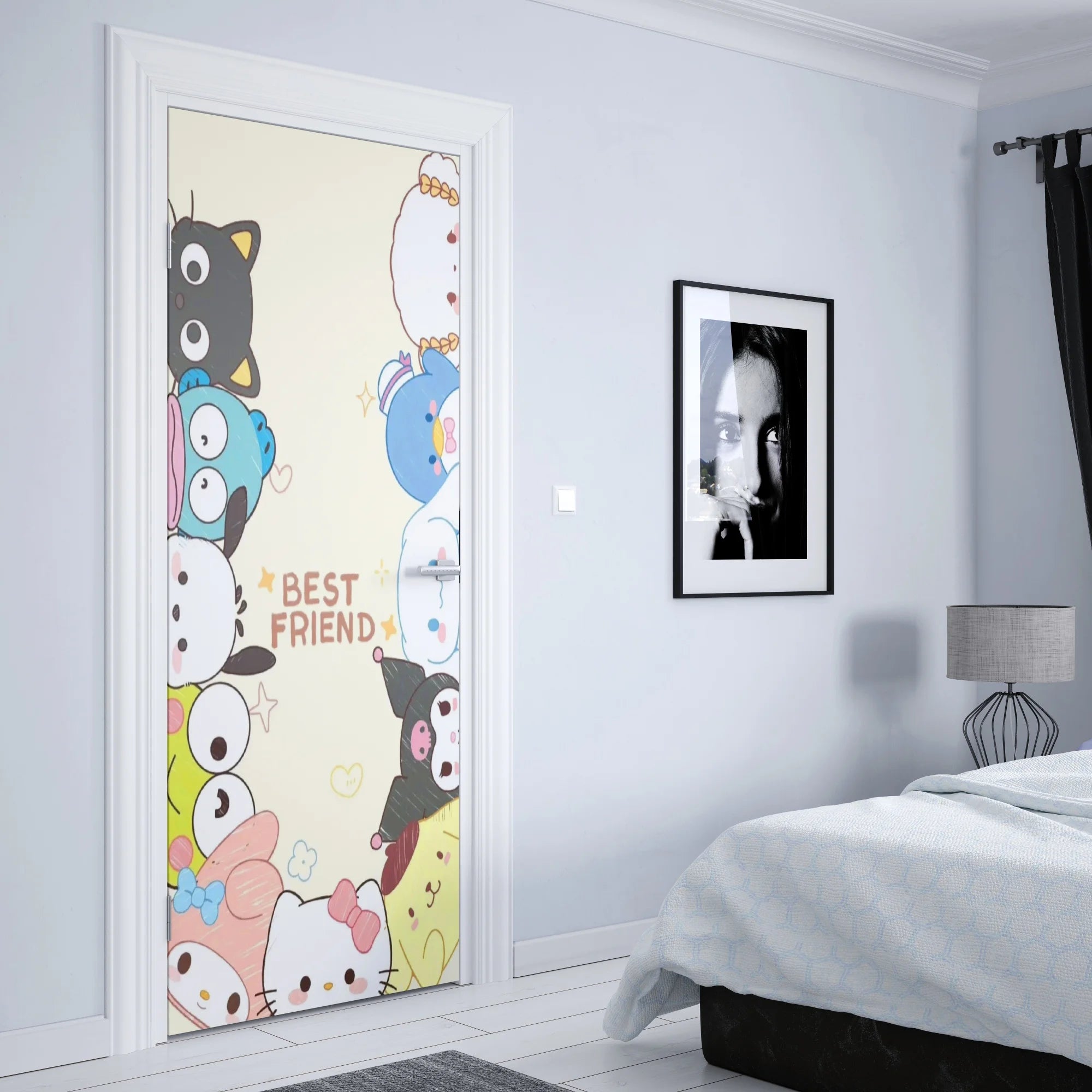 Kawaii Sanrio Anime Wall Sticker - Image 6