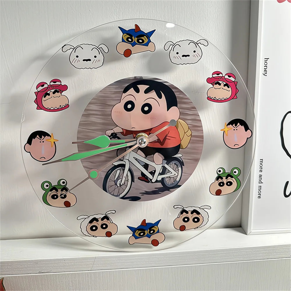 Kawaii Anime Crayon Shin-Chan Acrylic Clock - Image 4