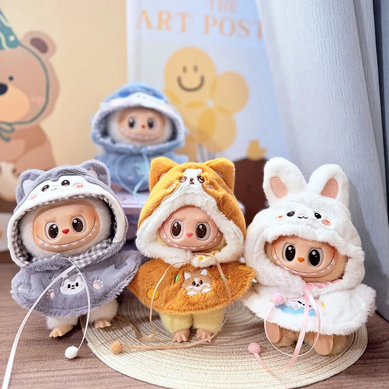 Cute Doll Clothes Onesie for 17cm Labubu V1 & V2 & Melody Mini Dolls - Image 2