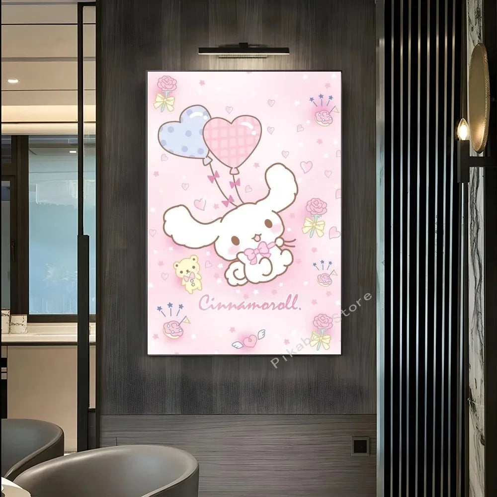 MINISO Cartoon Cute Dog Canvas Poster - Image 8