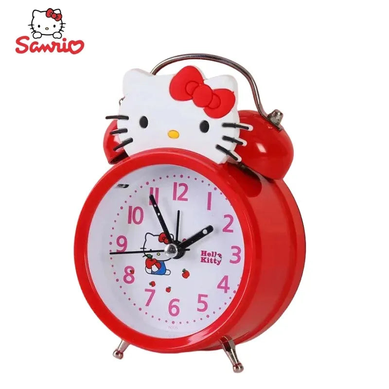 Hello Kitty Anime Peripheral Cartoon Silent Ring Alarm Clock - Image 3