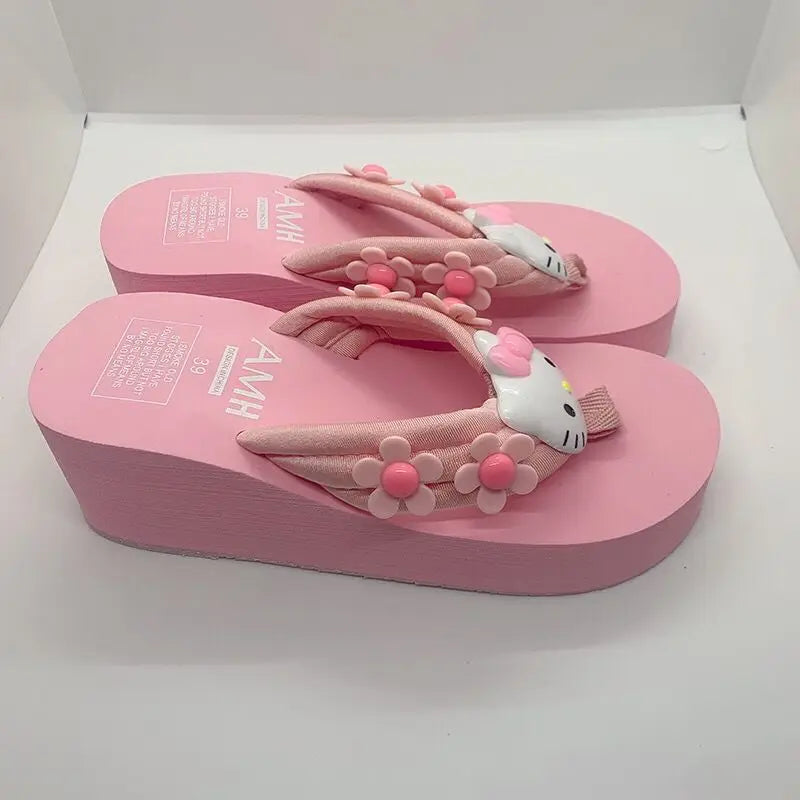 Sanrio Hello Kitty & Melody Trendy Flip Flops - Image 2