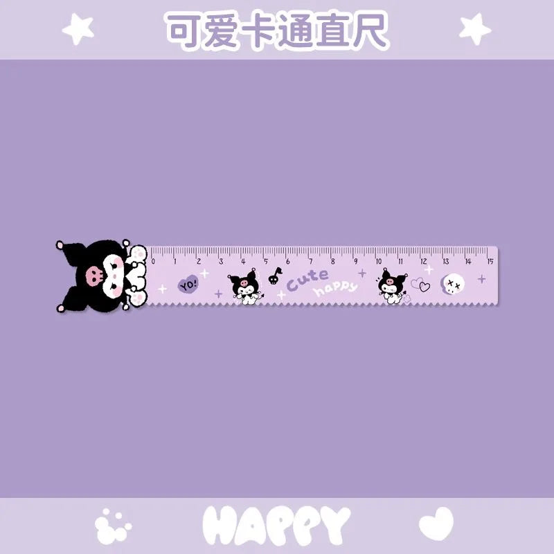 Sanrio Kuromi & Hello Kitty Multifunctional Acrylic Wave Ruler - Image 7