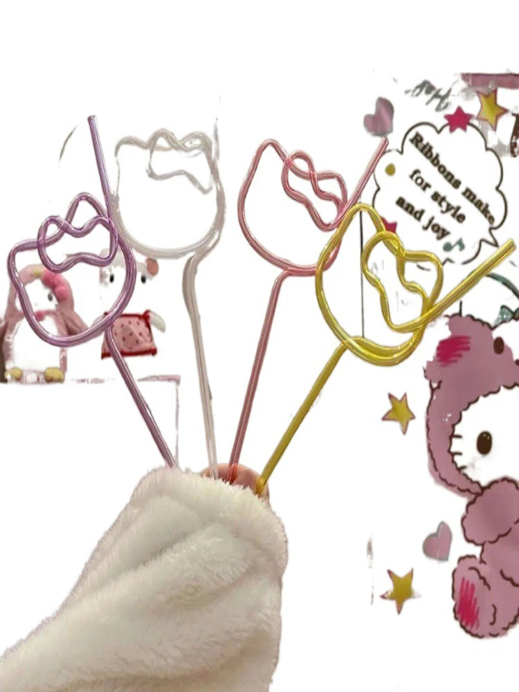 Sanrio Kitty Colorful Straw Set - Image 7