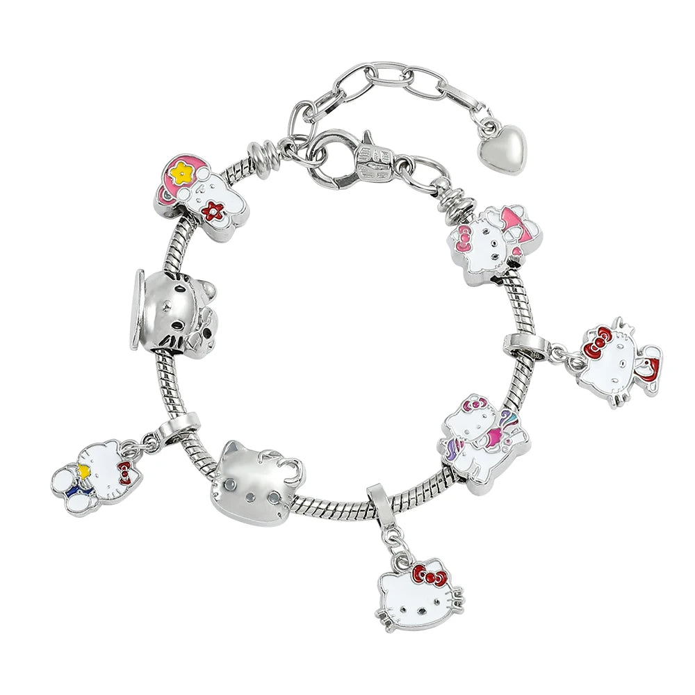 Hello Kitty Gold-Plated Bracelet with Charms - Image 24