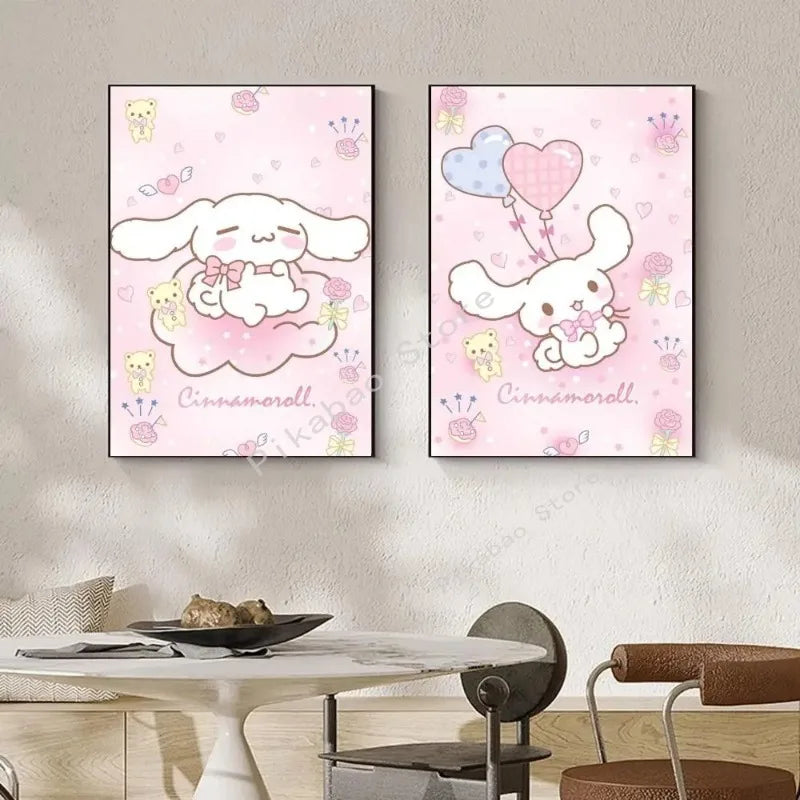MINISO Cartoon Cute Dog Canvas Poster - Image 5