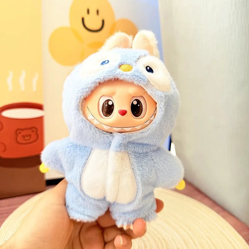 Cute Doll Clothes Onesie for 17cm Labubu V1 & V2 & Melody Mini Dolls - Image 12