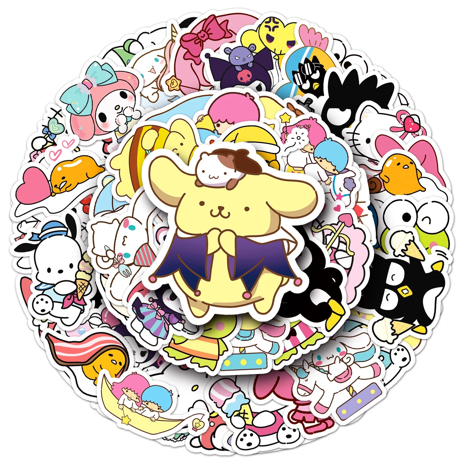 50 Piece MINISO Funny Cute Sanrio Family Stickers - Image 5