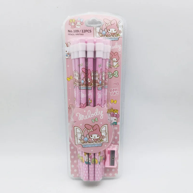 Sanrio Kuromi & Cinnamoroll 12Pcs HB Pencil Set - Image 8