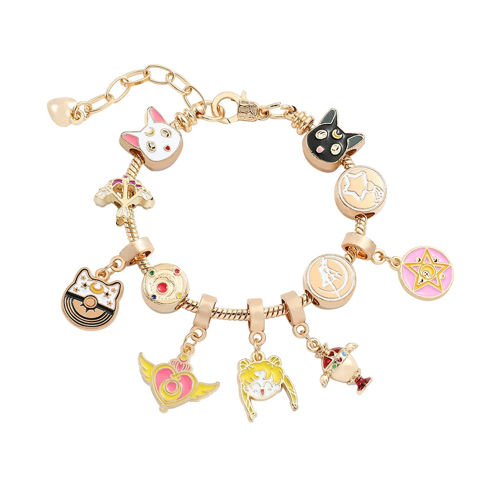 Hello Kitty Gold-Plated Bracelet with Charms - Image 19